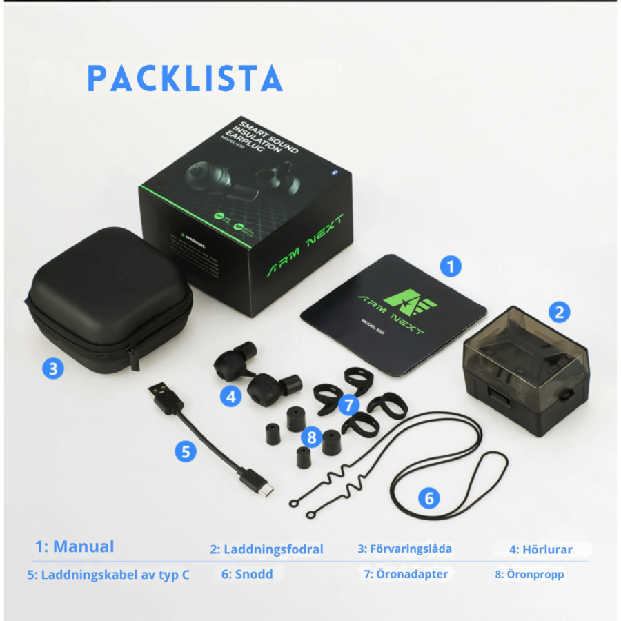 Hörselproppar Taktiska Bluetooth Brusreducering – bild 7 av 7