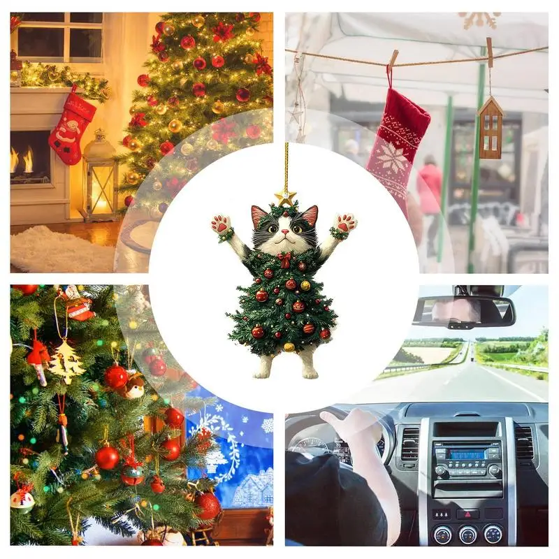 Julhänge Katt i Julgran