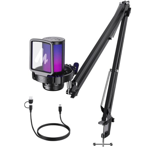 Mikrofon för Gaming och Streaming - Svart