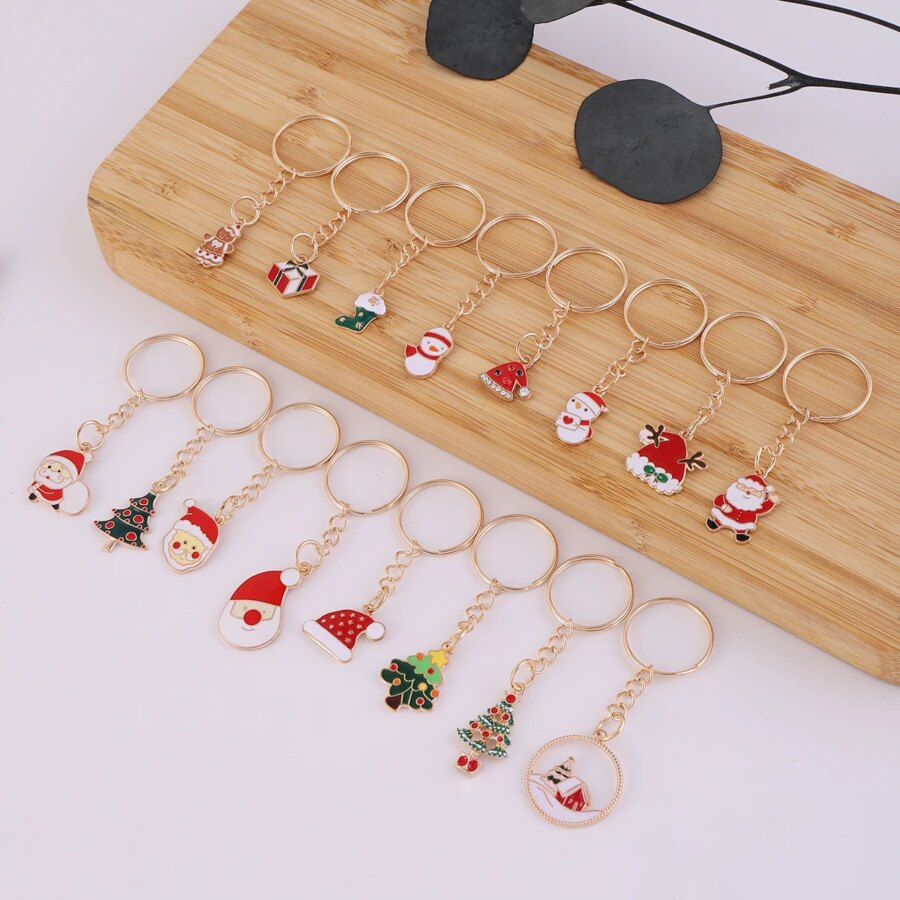 Nyckelringar Julmotiv 16-pack – bild 3 av 4
