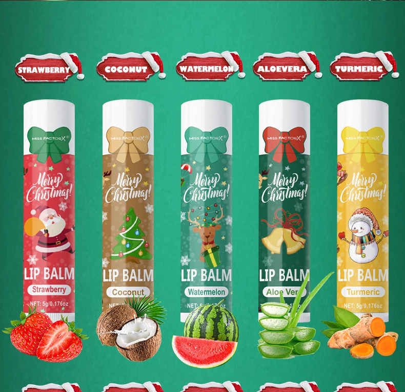 Läppbalsam Julpresent Box – 30-pack