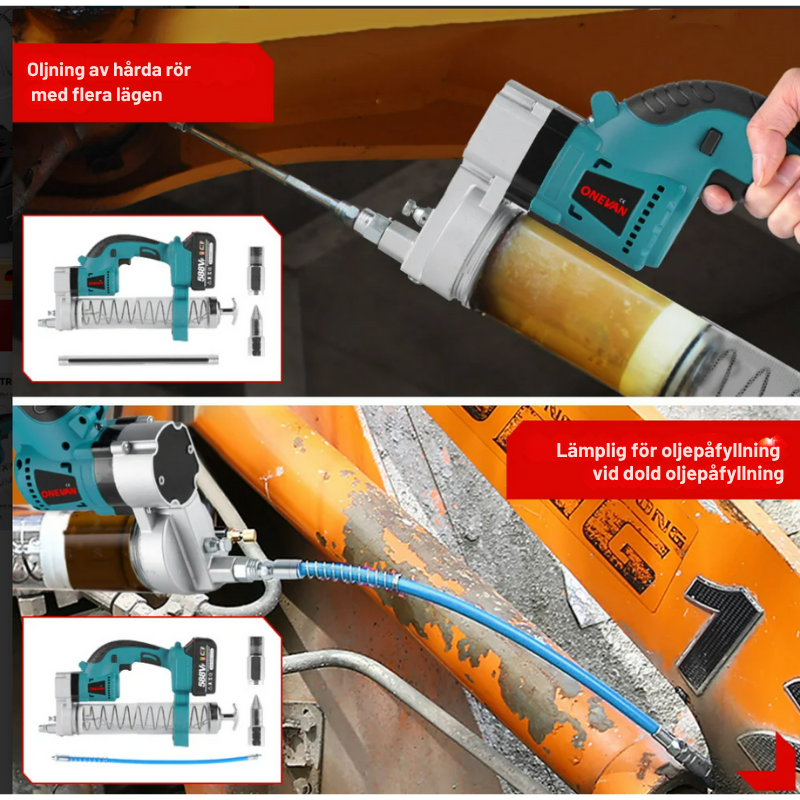 Fettpistol Elektrisk – Trådlös Högtryckssmörjare