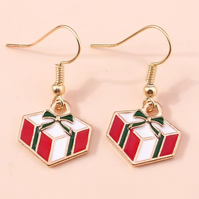 Julörhängen Julklapp med Rosett