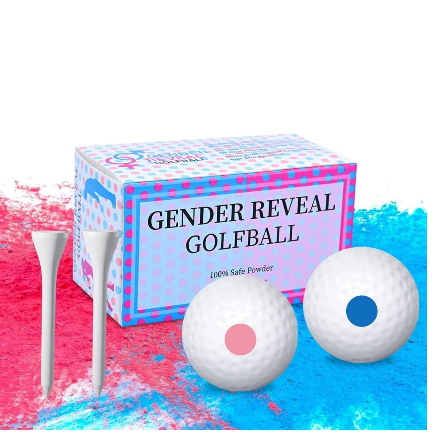 Gender Reveal Golfboll – Flick- eller Pojkavslöjande