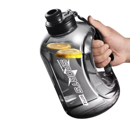 Sportvattenflaska Stor med Sugrör
