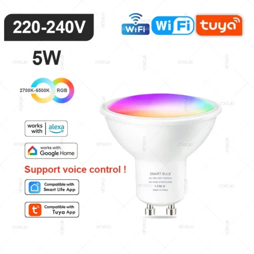 Smart LED Lampor - WiFi GU10 5W 220-240V