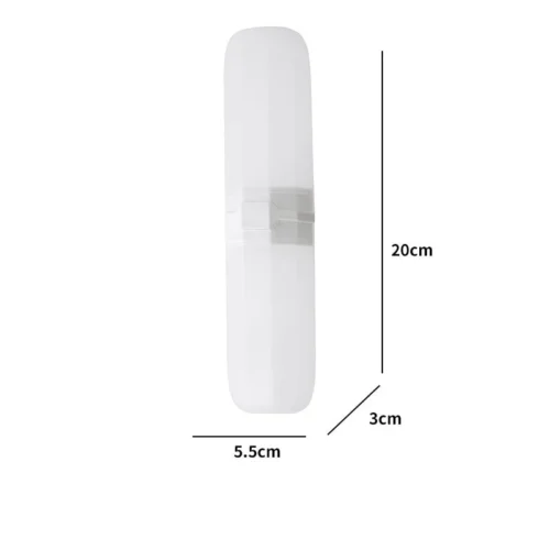 Tandborstfodral Resefodral - Vit