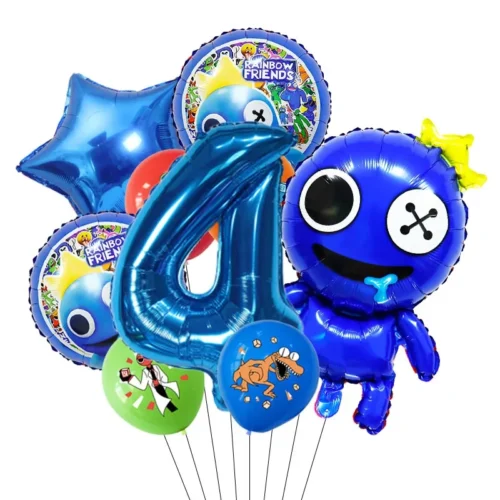 Latex & Folieballonger Barnmotiv 9-pack - 4-års Set