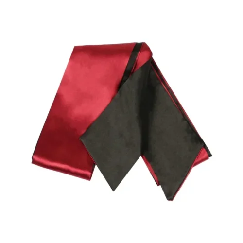 Siden Sovmask - Röd & Svart