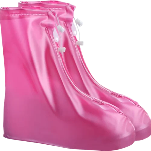 Vattentäta Skoöverdrag Silikon 1 par - Rosa