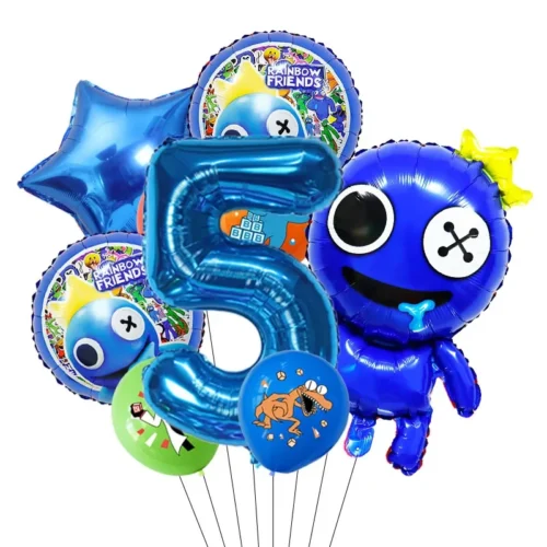 Latex & Folieballonger Barnmotiv 9-pack - Sifferballong 5