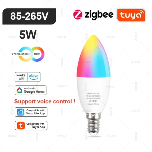 Smart LED Lampor - Zigbee E14 85-265V