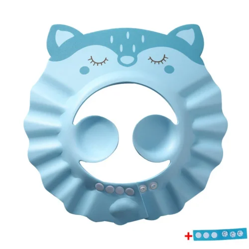 Badmössa Baby Djur Öronskydd - Blå Räv