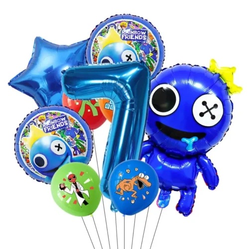 Latex & Folieballonger Barnmotiv 9-pack - Sifferballong 7