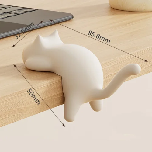 Katt Krokar Självhäftande - Vit