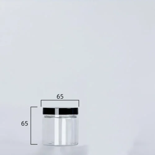 Förvaringsburk Klar med Lock - 6.5x6.5 cm