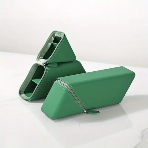 Pennbehållare Hopfällbar Silikon - Grön