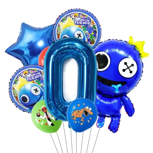 Latex & Folieballonger Barnmotiv 9-pack - 0-års Set