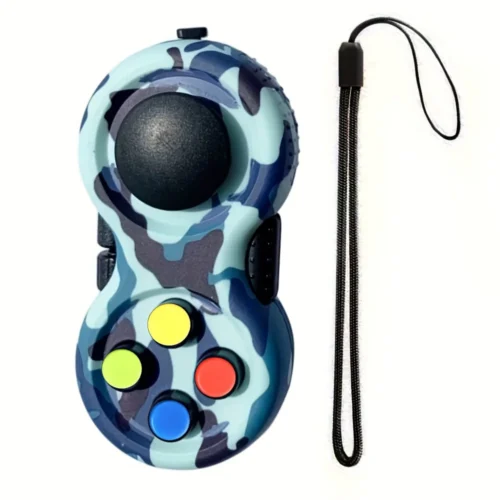 Fidget Pad Fidget Controller - Kamouflage Blå