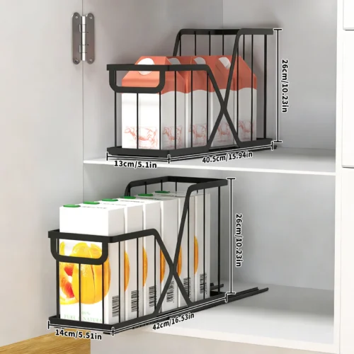 Utdragbar Lådinsats Kök 2-pack - Small (13cm bred)