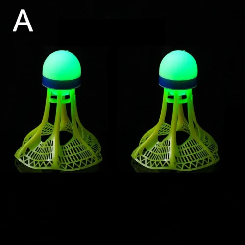 LED Badmintonbollar 1/2/5-pack - 2-pack (Grön)
