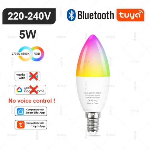 Smart LED Lampor - Bluetooth E14 220-240V