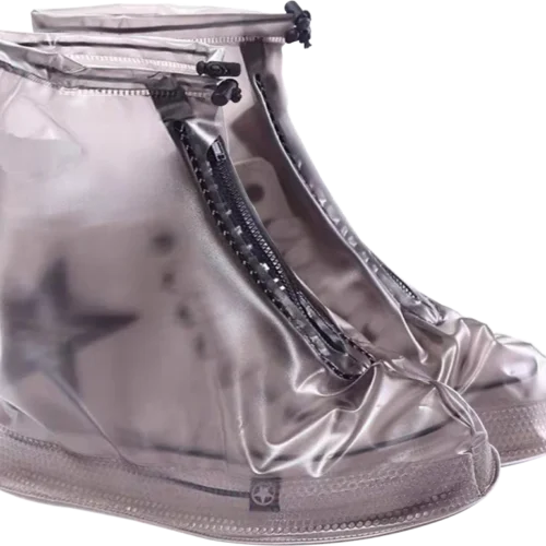 Vattentäta Skoöverdrag Silikon 1 par - Transparent Grå