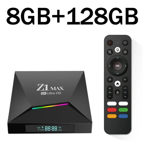 Android TV Box 4K - 8GB RAM + 128GB Lagring