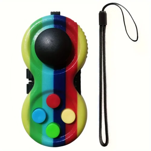 Fidget Pad Fidget Controller - Regnbågsrandig