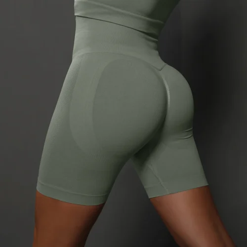 Sportshorts Dam Sömlösa Hög Midja