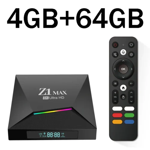 Android TV Box 4K - 4GB RAM + 64GB Lagring