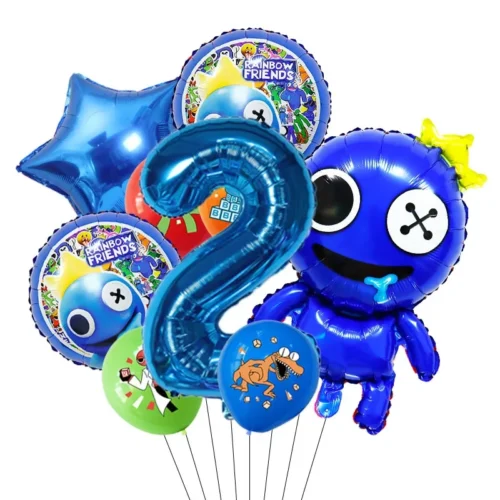 Latex & Folieballonger Barnmotiv 9-pack - 2-års Set